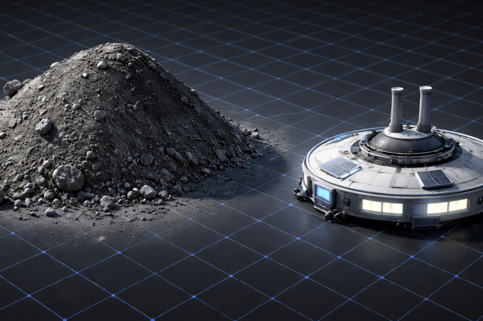 lunar regolith and habitat