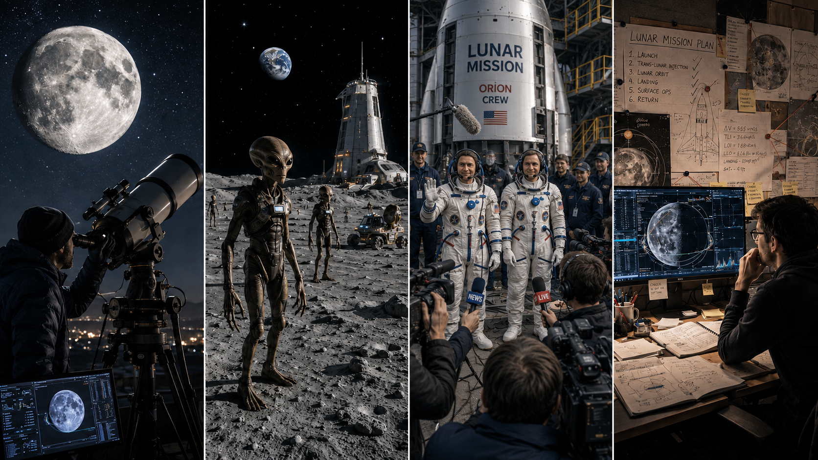 the moon from different perspectives